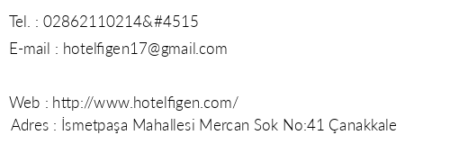 Figen Hotel telefon numaralar, faks, e-mail, posta adresi ve iletiim bilgileri